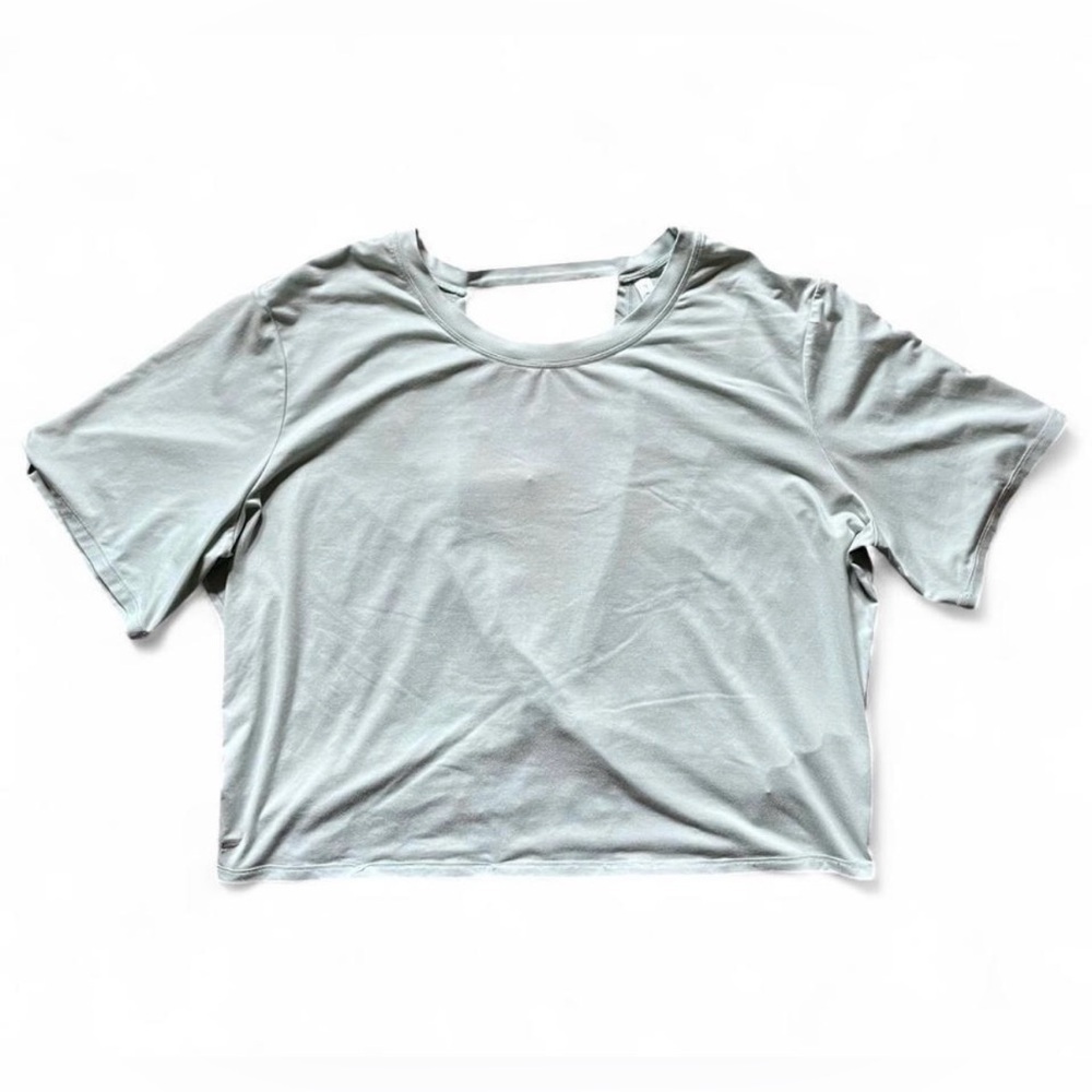 Fabletics Light Sage Green Crop Top